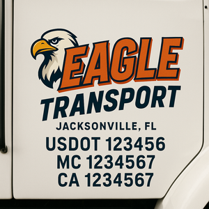Truck Door Decal Lettering Sticker Signs | Add Your Info - Create Your Own Semi-Truck Door Signs
