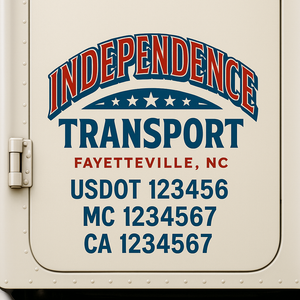 Truck Door Decal Lettering Sticker Signs | Add Your Info - Create Your Own Semi-Truck Door Signs
