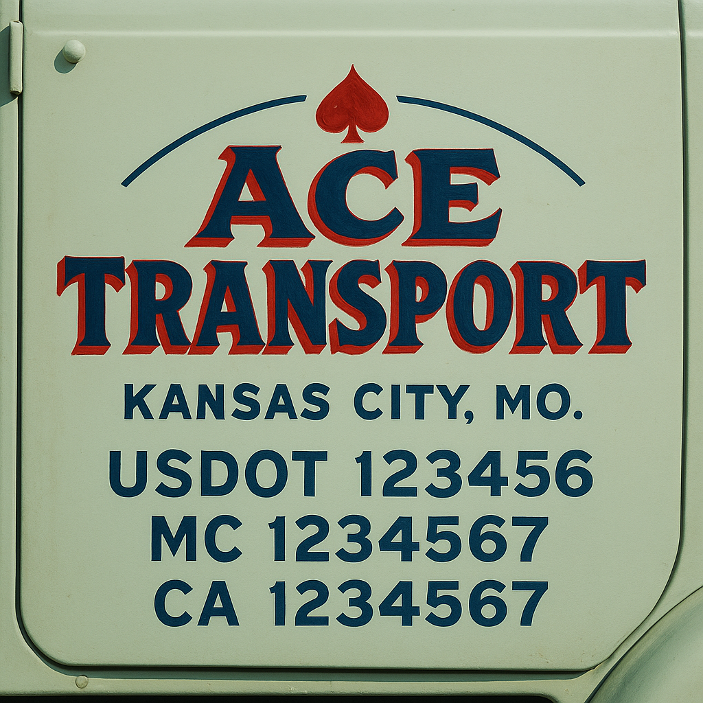 Truck Door Decal Lettering Sticker Signs | Add Your Info - Create Your Own Semi-Truck Door Signs