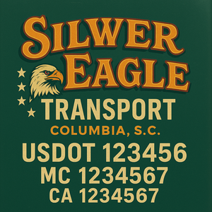 Truck Door Decal Lettering Sticker Signs | Add Your Info - Create Your Own Semi-Truck Door Signs