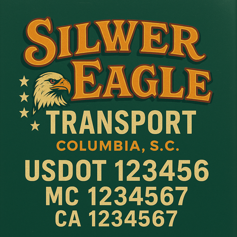 Truck Door Decal Lettering Sticker Signs | Add Your Info - Create Your Own Semi-Truck Door Signs
