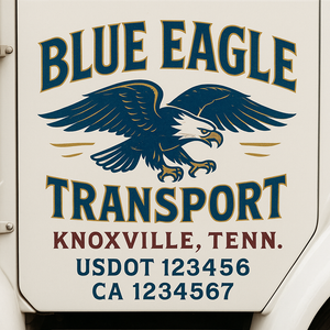 Truck Door Decal Lettering Sticker Signs | Add Your Info - Create Your Own Semi-Truck Door Signs