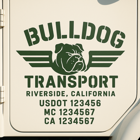 Truck Door Decal Lettering Sticker Signs | Add Your Info - Create Your Own Semi-Truck Door Signs
