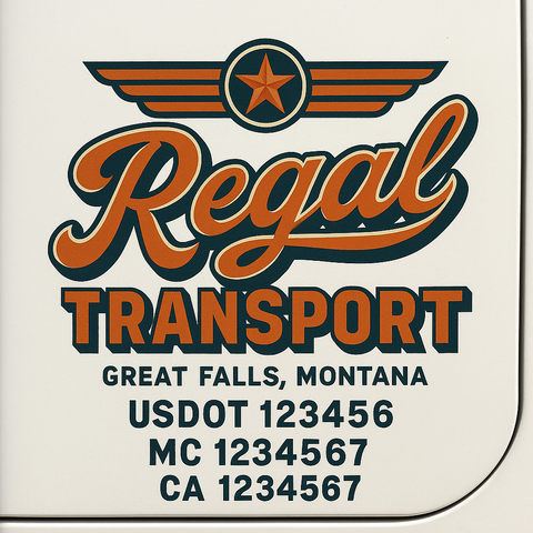 Truck Door Decal Lettering Sticker Signs | Add Your Info - Create Your Own Semi-Truck Door Signs