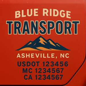 Truck Door Decal Lettering Sticker Signs | Add Your Info - Create Your Own Semi-Truck Door Signs