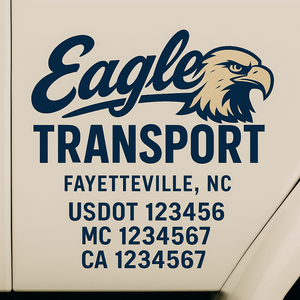 Truck Door Decal Lettering Sticker Signs | Add Your Info - Create Your Own Semi-Truck Door Signs