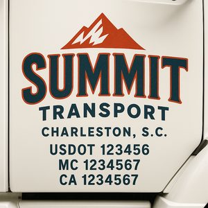 Truck Door Decal Lettering Sticker Signs | Add Your Info - Create Your Own Semi-Truck Door Signs