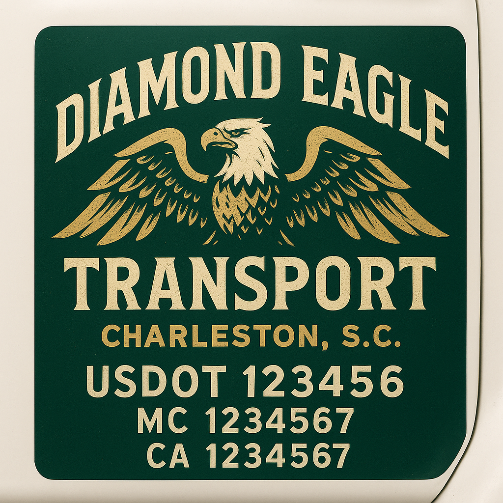 Truck Door Decal Lettering Sticker Signs | Add Your Info - Create Your Own Semi-Truck Door Signs