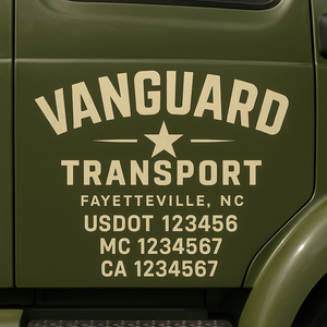 Truck Door Decal Lettering Sticker Signs | Add Your Info - Create Your Own Semi-Truck Door Signs