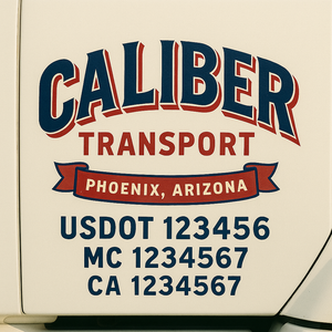 Truck Door Decal Lettering Sticker Signs | Add Your Info - Create Your Own Semi-Truck Door Signs