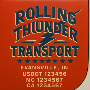 Truck Door Decal Lettering Sticker Signs | Add Your Info - Create Your Own Semi-Truck Door Signs