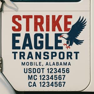 Truck Door Decal Lettering Sticker Signs | Add Your Info - Create Your Own Semi-Truck Door Signs