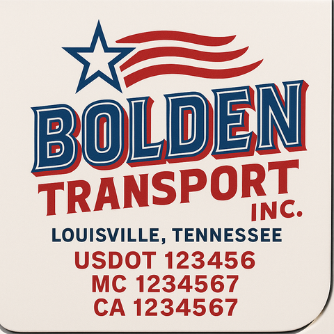 Truck Door Decal Lettering Sticker Signs | Add Your Info - Create Your Own Semi-Truck Door Signs