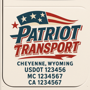 Truck Door Decal Lettering Sticker Signs | Add Your Info - Create Your Own Semi-Truck Door Signs