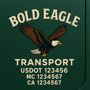Truck Door Decal Lettering Sticker Signs | Add Your Info - Create Your Own Semi-Truck Door Signs