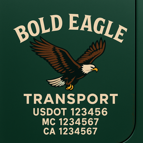 Truck Door Decal Lettering Sticker Signs | Add Your Info - Create Your Own Semi-Truck Door Signs