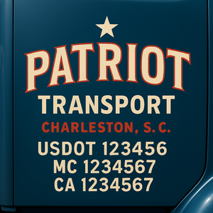 Truck Door Decal Lettering Sticker Signs | Add Your Info - Create Your Own Semi-Truck Door Signs