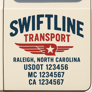 Truck Door Decal Lettering Sticker Signs | Add Your Info - Create Your Own Semi-Truck Door Signs