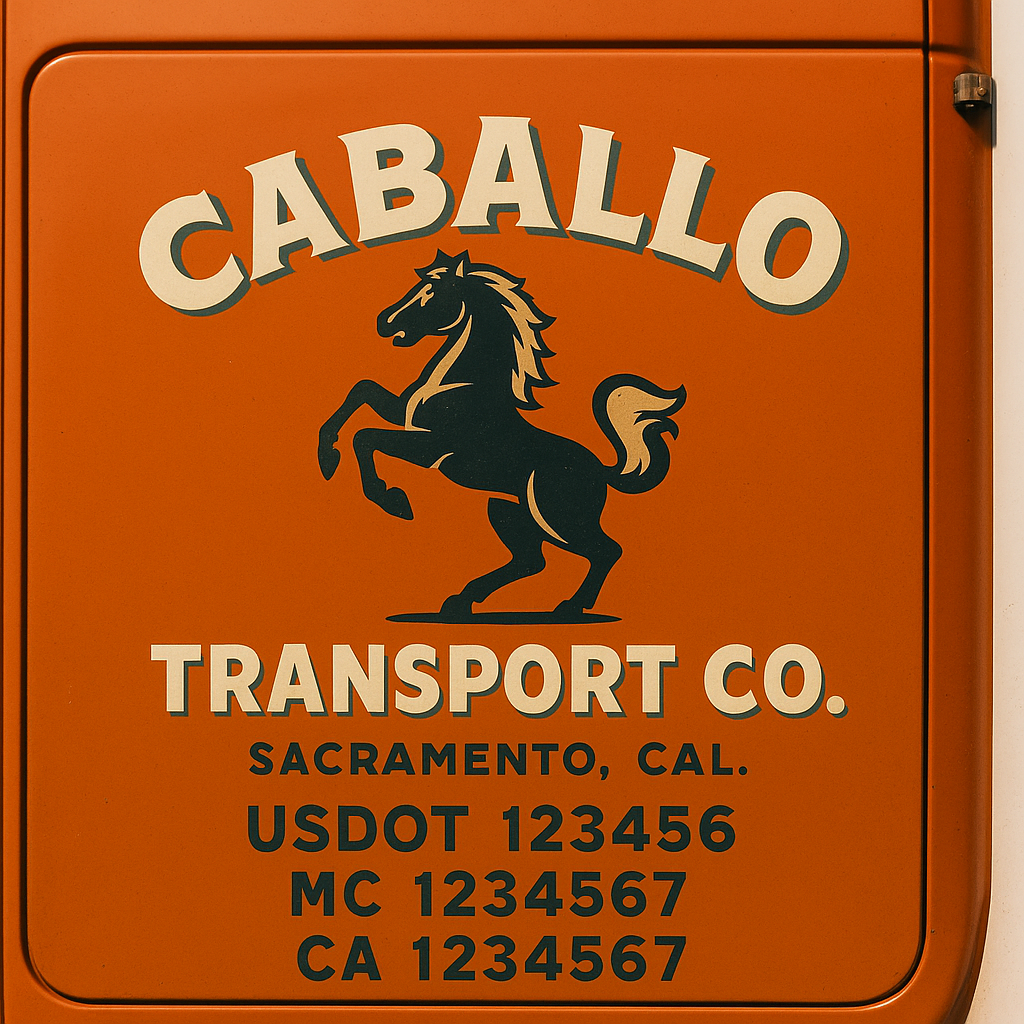 Truck Door Decal Lettering Sticker Signs | Add Your Info - Create Your Own Semi-Truck Door Signs