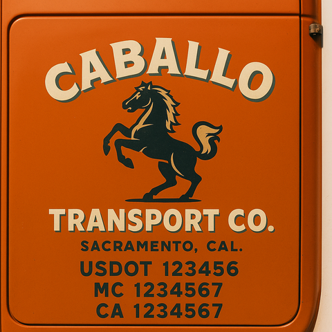 Truck Door Decal Lettering Sticker Signs | Add Your Info - Create Your Own Semi-Truck Door Signs