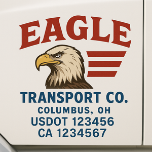 Truck Door Decal Lettering Sticker Signs | Add Your Info - Create Your Own Semi-Truck Door Signs