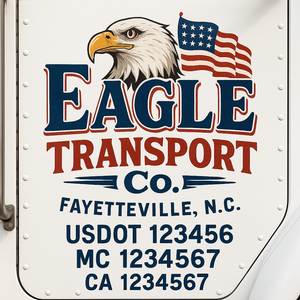 Truck Door Decal Lettering Sticker Signs | Add Your Info - Create Your Own Semi-Truck Door Signs