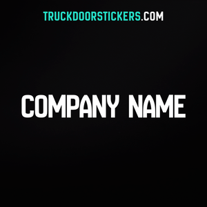 business name truck decal