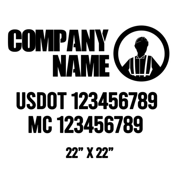 Construction USDOT Decals