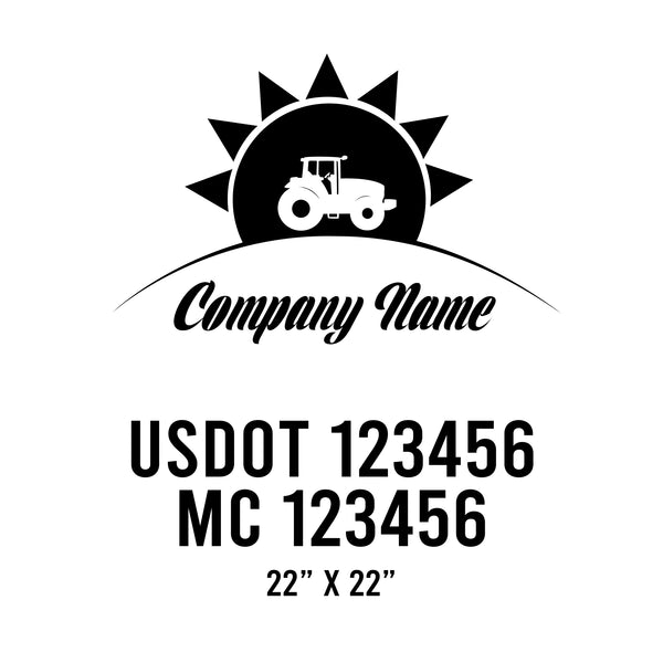 Farm USDOT Decals