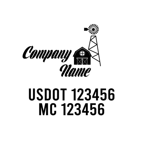 Farm USDOT Decals