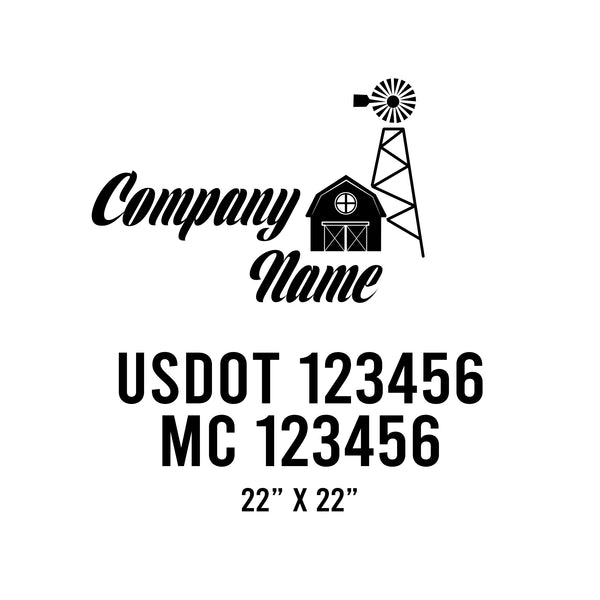 Farm USDOT Decals