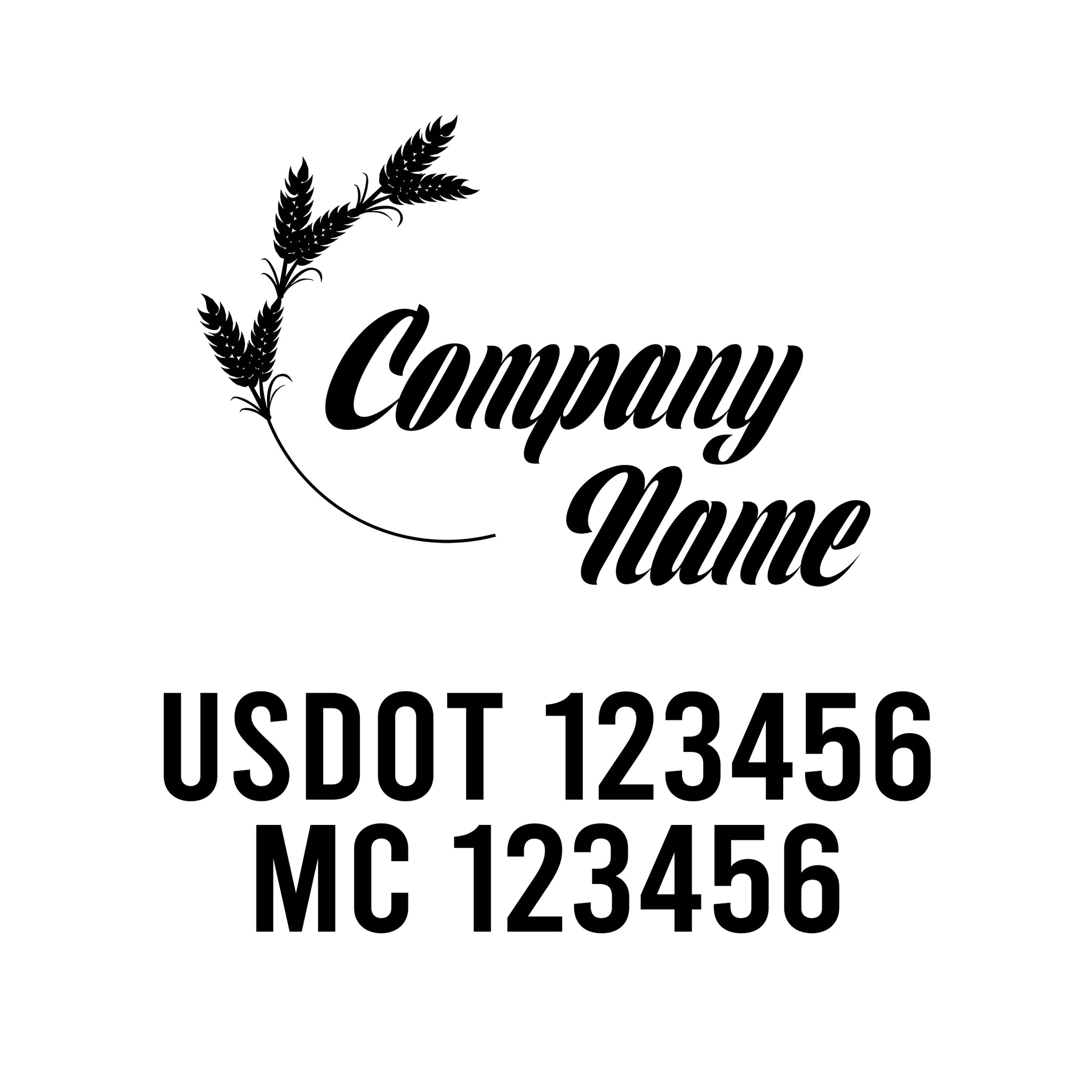 Farm USDOT Decals