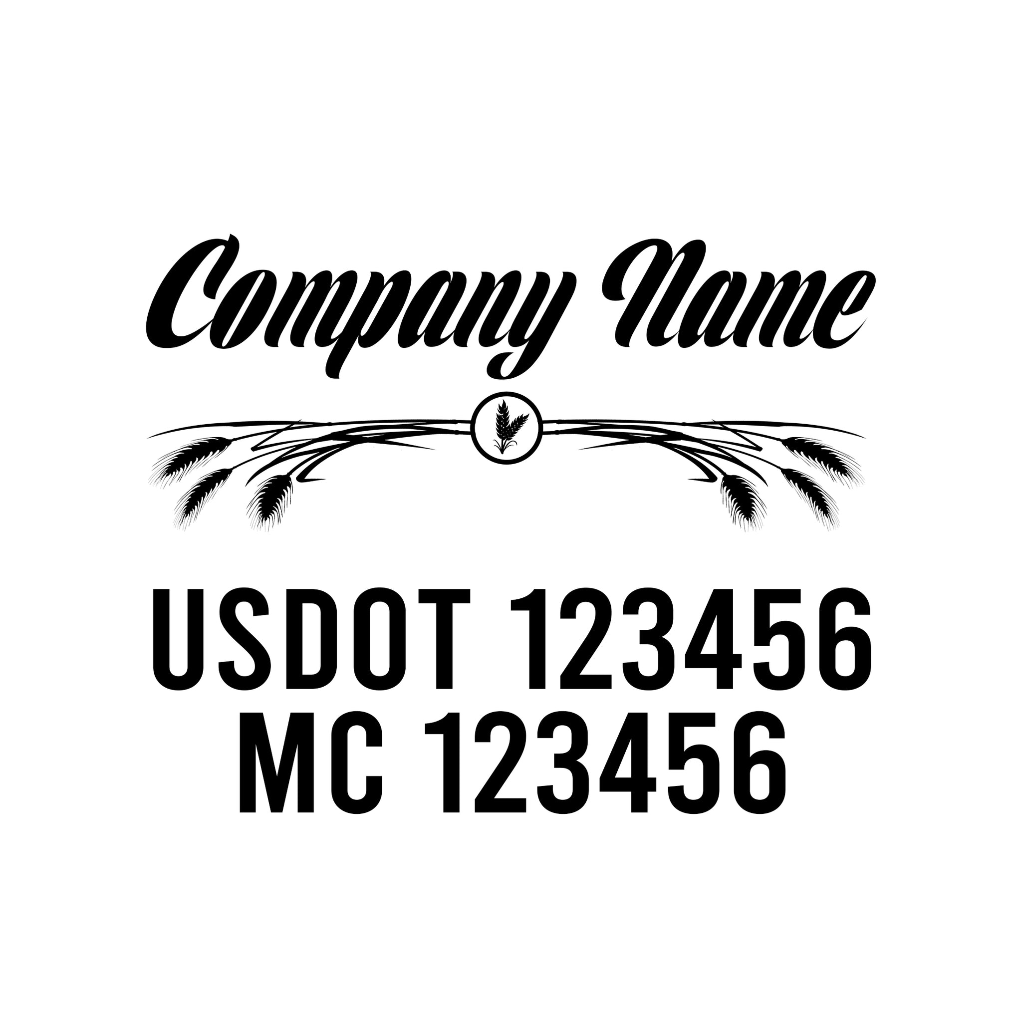 Farm USDOT Decals