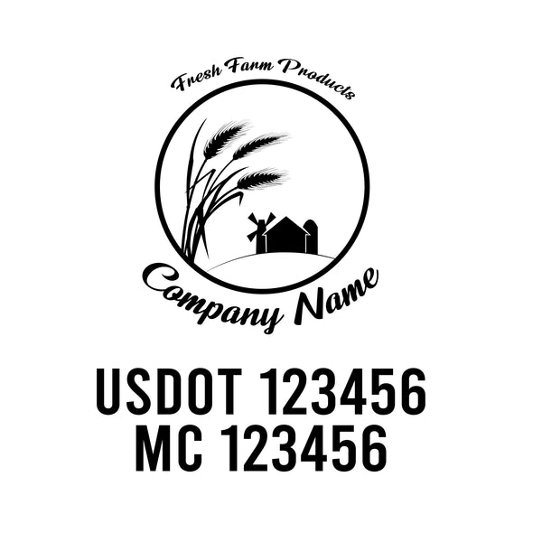 Farm USDOT Decals