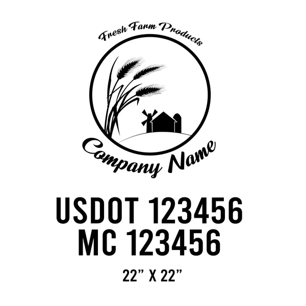 Farm USDOT Decals