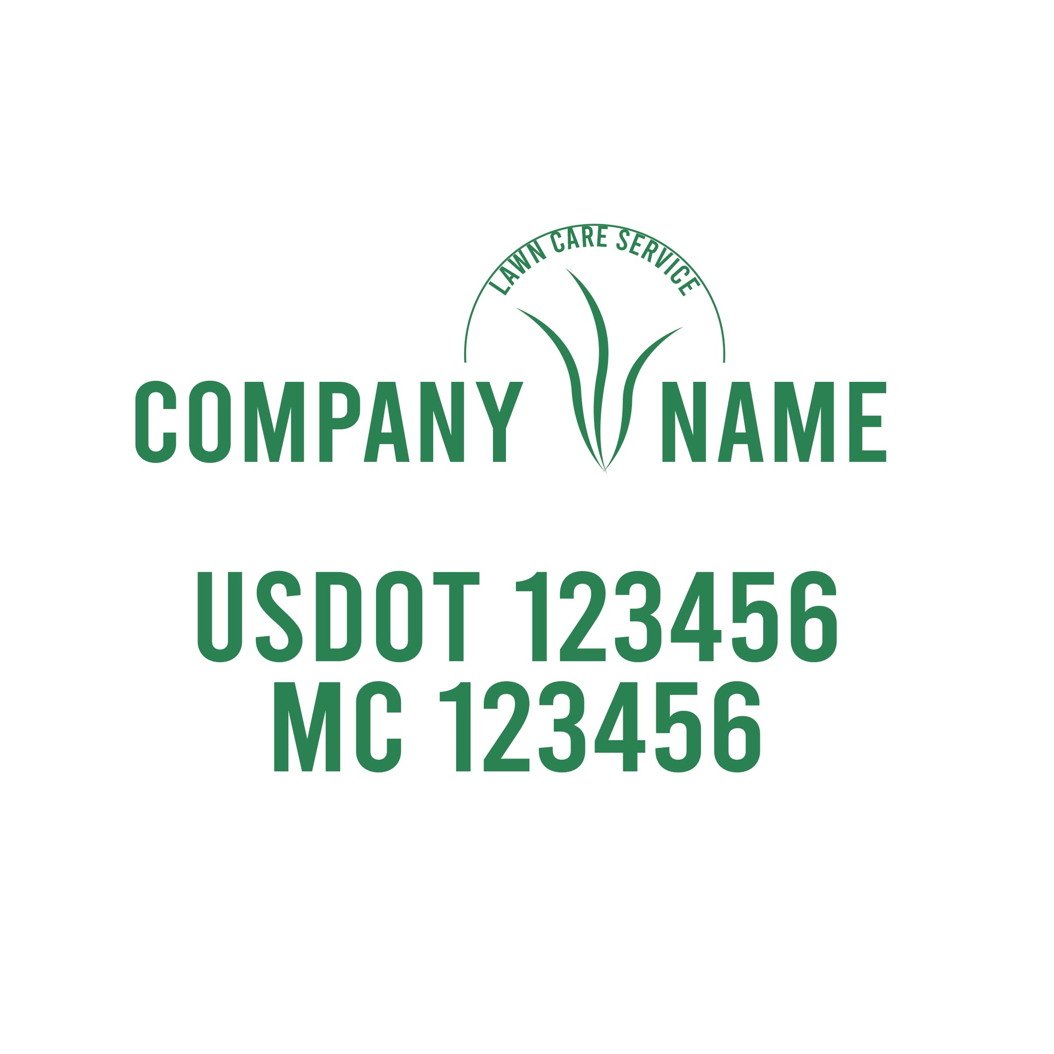 Lawn Care USDOT Decals