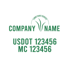 Lawn Care USDOT Decals