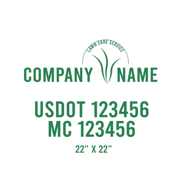 Lawn Care USDOT Decals