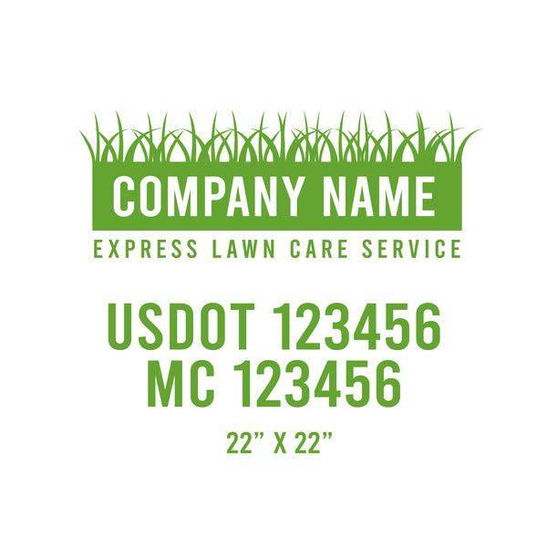 Lawn Care USDOT Decals