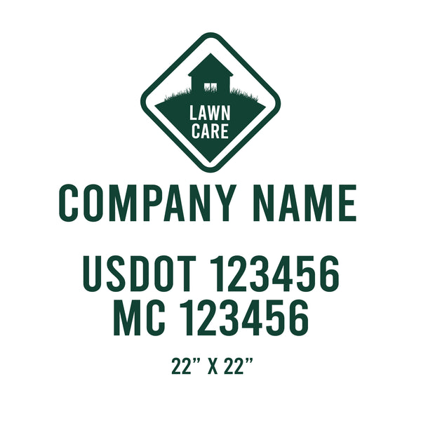 Lawn Care USDOT Decals