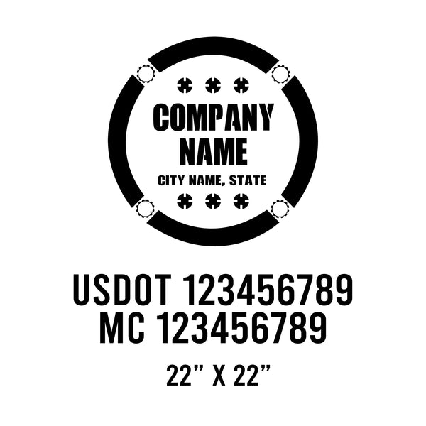 Mechanic USDOT Decals