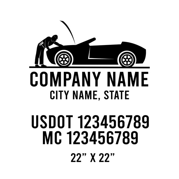 Military USDOT Decals