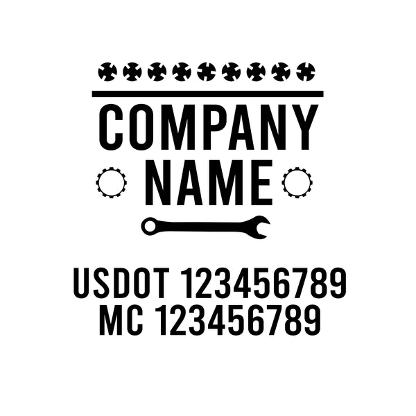 Mechanic USDOT Decals