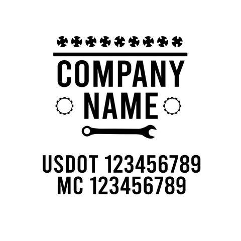 Mechanic USDOT Decals