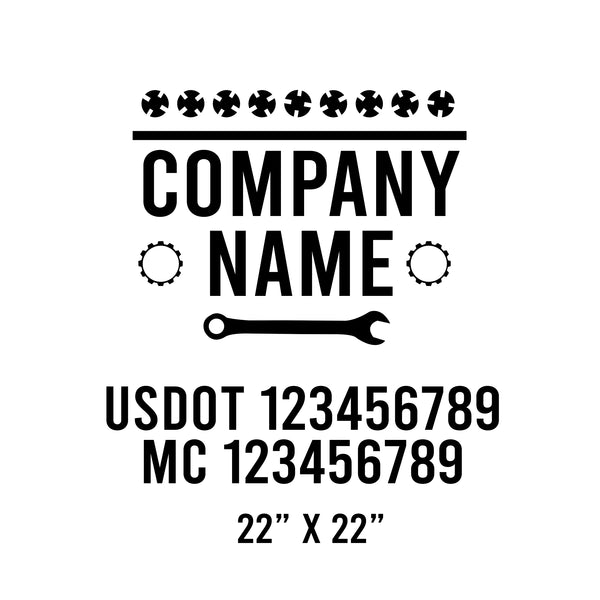 Mechanic USDOT Decals