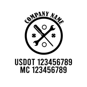 Mechanic USDOT Decals