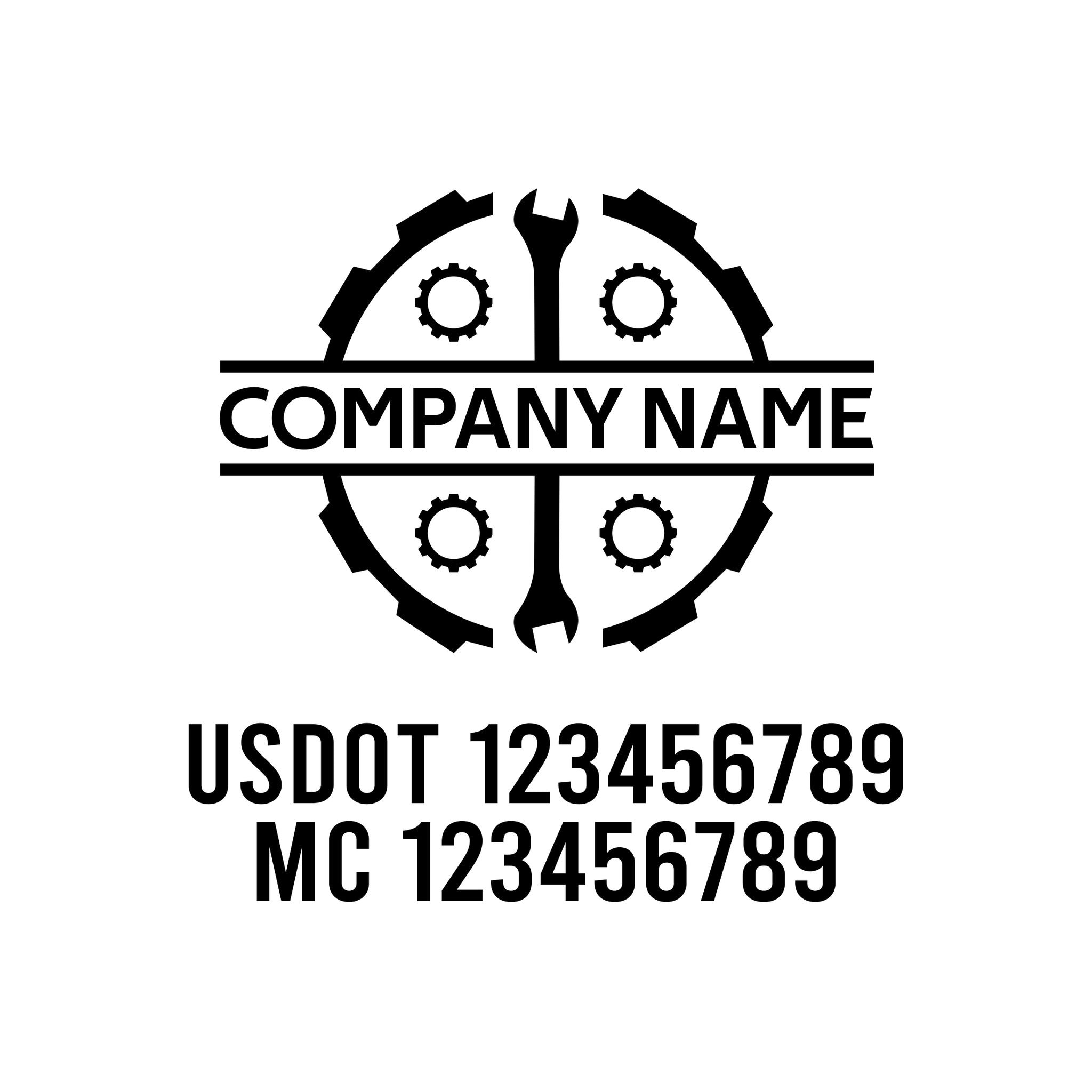 Mechanic USDOT Decals