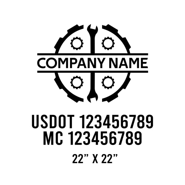 Mechanic USDOT Decals