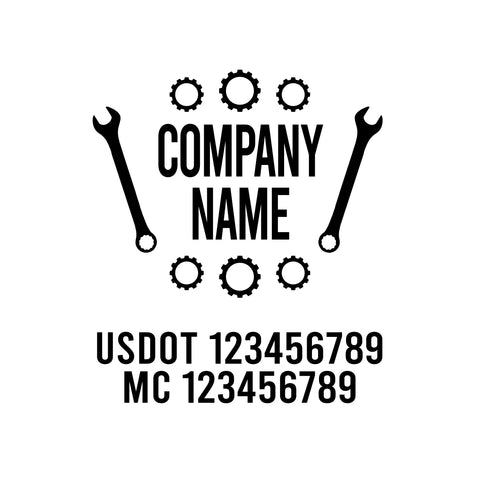 Mechanic USDOT Decals