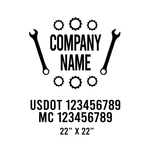 Mechanic USDOT Decals